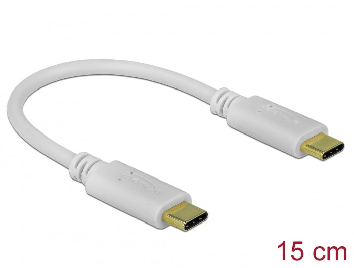 Delock USB Type-C™ Ladekabel 15 cm PD 100 W mit E-Marker