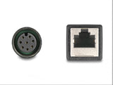 Delock M12 Adapterkabel A-kodiert 8 Pin Buchse zu RJ45 Buchse 50 cm