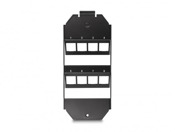 Delock Keystone Halterung 8 Port für Bodentank