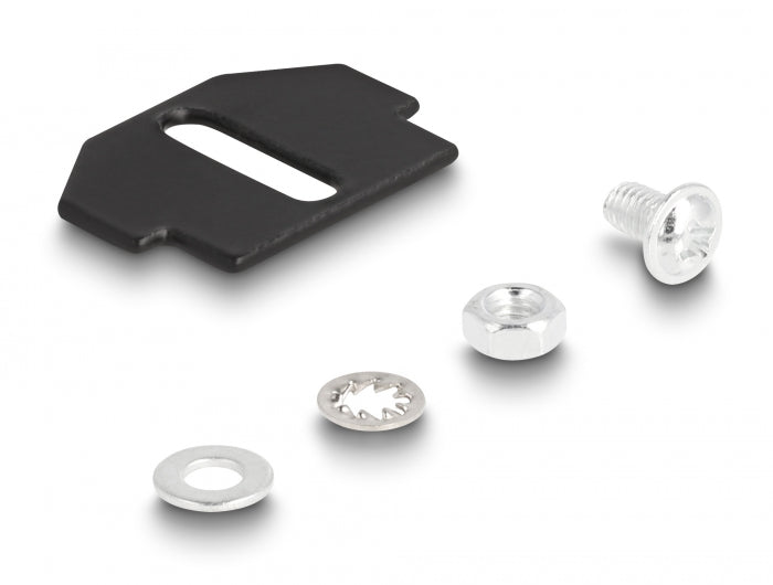 Delock Keystone Halterung 8 Port für Bodentank