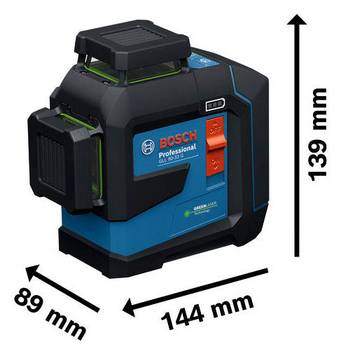 BOSCH-EW Messlaser Kl.2 30m Professional GLL 80-33 G + LB10 + DK20 +