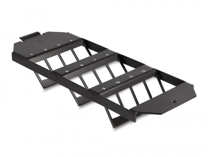 Delock Keystone Halterung 12 Port für Bodentank