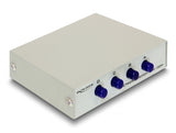 Delock Umschalter RJ45 5 Gigabit LAN 4 Port manuell bidirektional