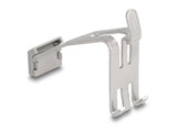 Delock Keystone Halterung mit Beschriftungsfeld 1 Port für Hutschiene Metall