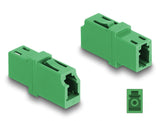 Delock LWL Kupplung LC Simplex Buchse zu LC Simplex Buchse APC grün