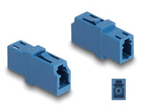 Delock LWL Kupplung LC Simplex Buchse zu LC Simplex Buchse UPC blau