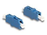 Delock LWL Kupplung LC Simplex Buchse zu LC Simplex Buchse UPC blau