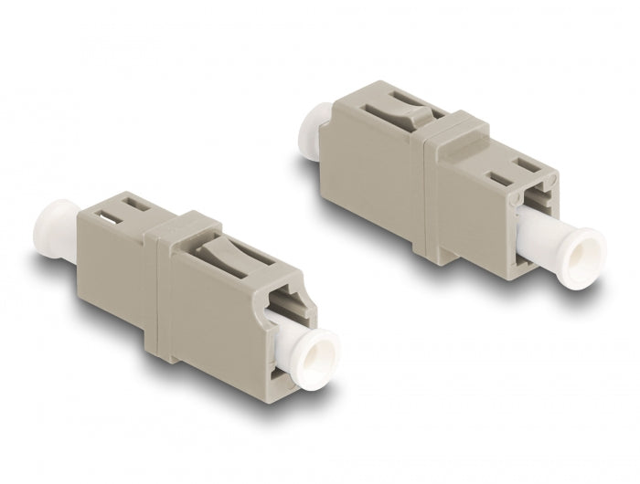 Delock LWL Kupplung LC Simplex Buchse zu LC Simplex Buchse OM1/OM2 beige