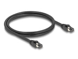 Delock RJ45 Netzwerkkabel Cat.8.1 S/FTP 1 m bis 40 Gbps schwarz