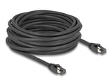 Delock RJ45 Netzwerkkabel Cat.8.1 S/FTP 10 m bis 40 Gbps schwarz