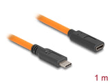 Delock USB 5 Gbps Kabel USB Type-C™ Stecker zu USB Type-C™ Buchse für Tethered Shooting 1 m orange