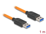 Delock USB 5 Gbps Kabel USB Typ-A Stecker zu USB Typ-A Stecker für Tethered Shooting 1 m orange