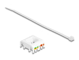 Delock Keystone Modul RJ45 Buchse zu LSA Cat.6A Slim werkzeugfrei
