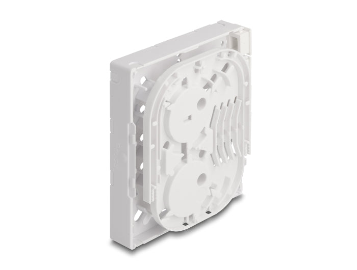 Delock LWL Anschlussdose FTTH zur Wandmontage für 4 x SC Simplex oder LC Duplex weiß