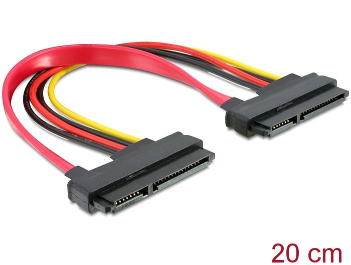 Delock Kabel SATA 22pin > 22pin Buchse / Buchse 20cm