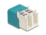 Delock Easy HighspeedData quad Stecker gewinkelt für PCB