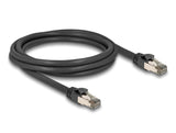 Delock RJ45 Netzwerkkabel Cat.6A U/FTP ultra flexibel mit innerem Metallmantel 2 m schwarz
