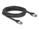 Delock RJ45 Netzwerkkabel Cat.6A U/FTP ultra flexibel mit innerem Metallmantel 5 m schwarz