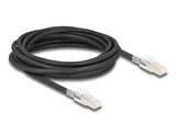 Delock RJ45 Netzwerkkabel Cat.6A S/FTP mit Secure Clips Set 5 m schwarz