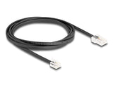 Delock Telefonkabel RJ45 Stecker zu RJ11 Stecker schwarz 2 m