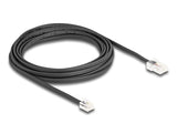 Delock Telefonkabel RJ45 Stecker zu RJ11 Stecker schwarz 5 m