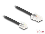 Delock Telefonkabel RJ45 Stecker zu RJ11 Stecker schwarz 10 m