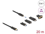 Delock Aktives Optisches 5 in 1 HDMI Kabel 8K 60 Hz 20 m