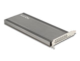 Delock PCI Express 4.0 x16 Karte zu 4 x intern NVMe M.2 Key M mit Kühlkörper und Lüfter - Bifurcation