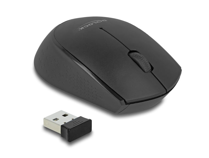 Delock USB Tastatur und Maus Set 2,4 GHz kabellos schwarz (Handballenauflage)