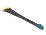 Delock Kabel Mini FAKRA Z Buchse quad zu 4 x SMA Stecker B-Typ Premium