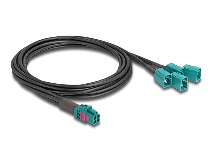 Delock Kabel Mini FAKRA Z Buchse quad zu 4 x FAKRA Z Buchse A-Typ