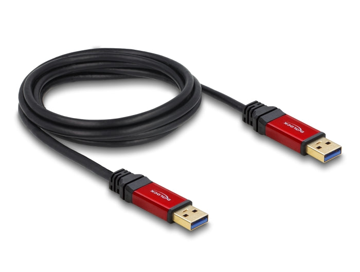 Delock USB 5 Gbps Kabel Typ-A Stecker zu Typ-A Stecker 2 m Metall