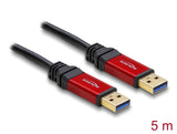 Delock USB 5 Gbps Kabel Typ-A Stecker zu Typ-A Stecker 5 m Metall