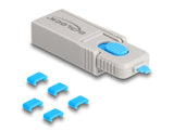 Delock USB Type-C™ Port Blocker Set für USB Type-C™ Buchsen 5 Stück + Verschlusswerkzeug