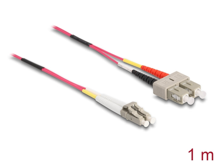 Delock Kabel Lichtwellenleiter LC > SC Multimode OM4 1 m