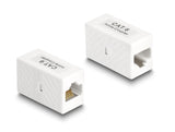 Delock Adapter RJ45 Buchse zu RJ45 Buchse Cat.6 UTP weiß