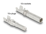 Delock DL4 Solar Stiftkontakte zum Crimpen für Stecker und Buchsen, 20 Stück