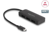 Delock USB Type-C™ Splitter (DP Alt Mode) zu 3 x DisplayPort MST 4K 60 Hz