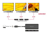 Delock USB Type-C™ Splitter (DP Alt Mode) zu 3 x DisplayPort MST 4K 60 Hz