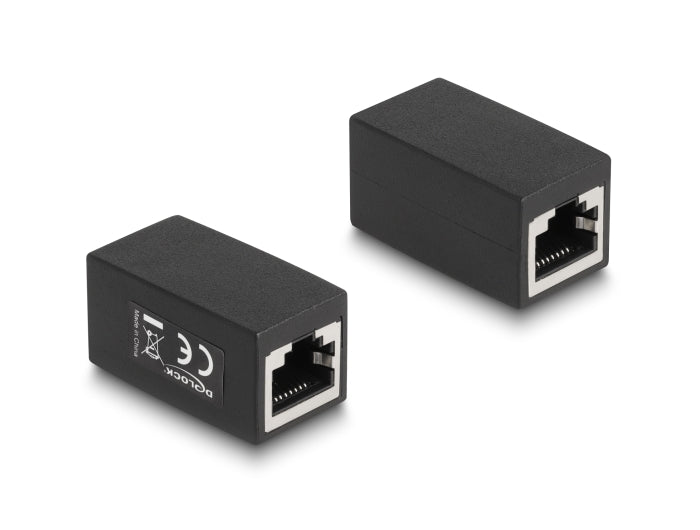 Delock Adapter RJ45 Buchse zu RJ45 Buchse Cat.6 schwarz