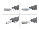 Delock Micro USB Port Blocker Set für Micro USB Buchse 5 Stück + Verschlusswerkzeug