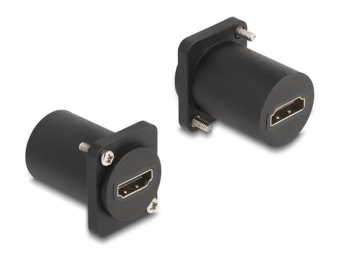 Delock D-Typ Modul HDMI 8K 60Hz Buchse zu Buchse mit Schrauben schwarz