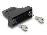 Delock Gehäuse für D-Sub 9 Pin Stecker / Buchse Kunststoffgehäuse für Flachbandkabel