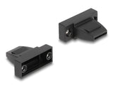 Delock Gehäuse für D-Sub 9 Pin Stecker / Buchse Kunststoffgehäuse für Flachbandkabel