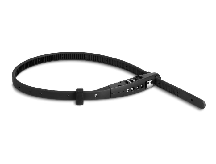 Navilock Universal Sicherungskabelbinder mit Zahlenschloss - L 410 x B 10 mm schwarz