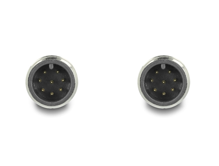 Delock M12 Kabel A-kodiert 8 Pin Stecker zu Stecker PUR (TPU) 2 m