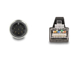 Delock M12 Kabel A-kodiert 8 Pin Stecker zu RJ45 Stecker PUR (TPU) 5 m