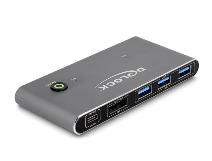 Delock DisplayPort KVM Switch 8K 30 Hz mit USB 5 Gbps