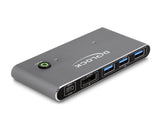 Delock DisplayPort KVM Switch 8K 30 Hz mit USB 5 Gbps