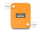 Delock D-Typ Modul USB 2.0 Typ-A Buchse zu Buchse orange